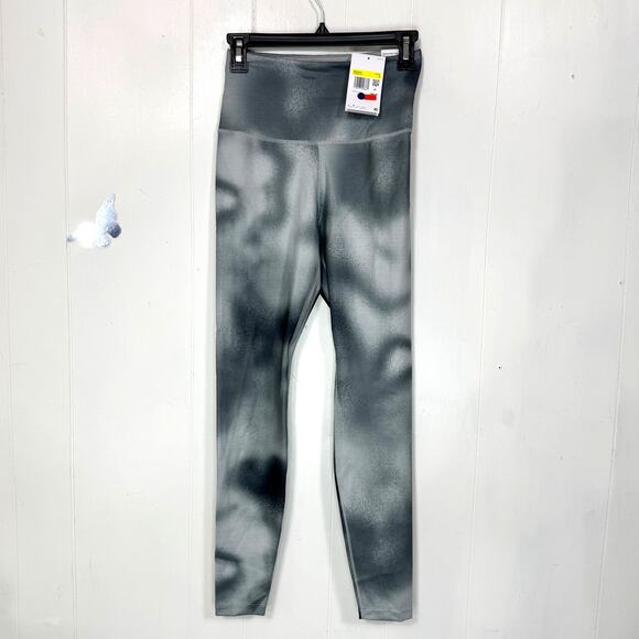 Nike One Womens Athletic Leggings Size Small Green High Rise Full Length Pockets - Picture 2 of 16